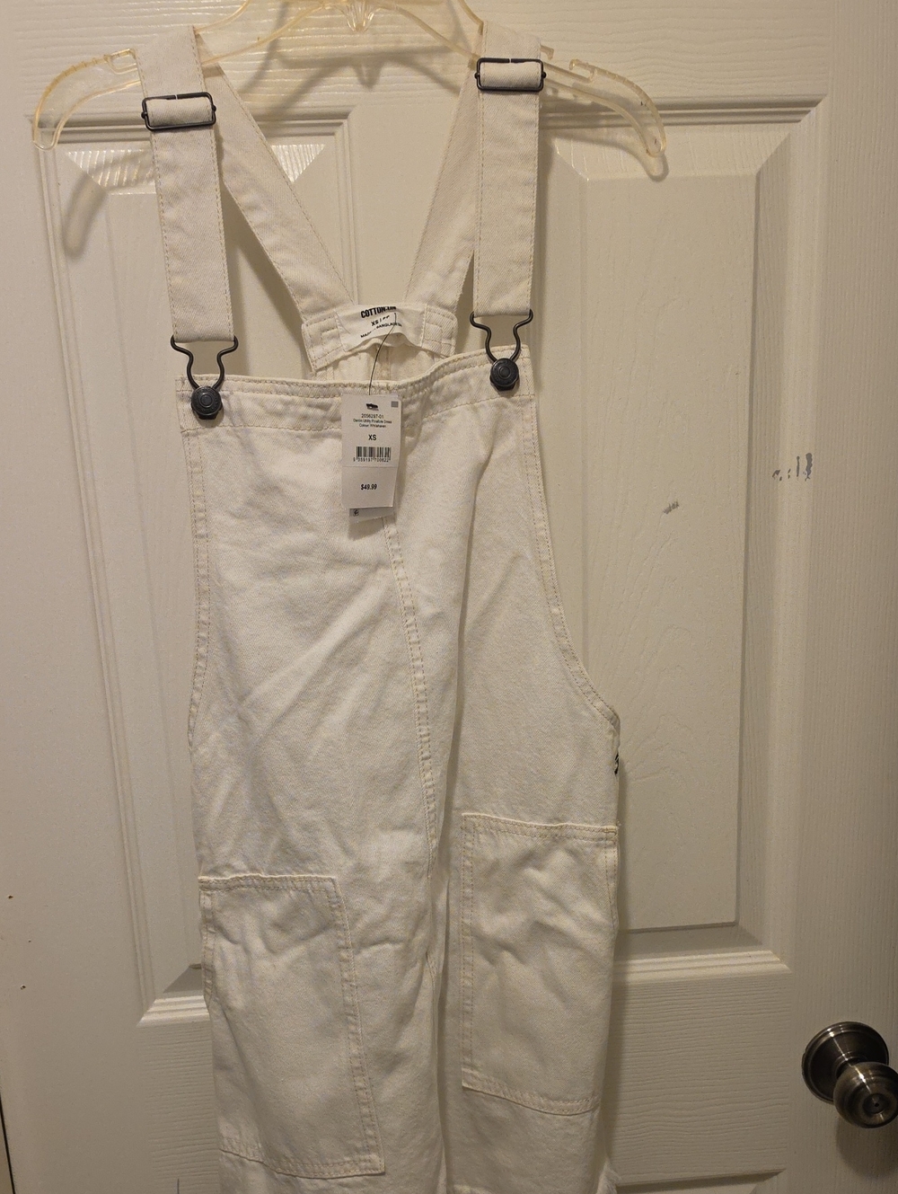 Cotton On White Denim Overall Skirt Set